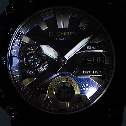 Casio G-Shock GA2000-2A Blue Ana-Digi Mens Watch - Shop at Altivo.com