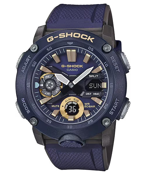 Casio G-Shock GA2000-2A Blue Ana-Digi Mens Watch - Shop at Altivo.com