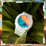 Casio G-Shock GA2100TL-7A Beach Timelapse White Watch GA2100TL-7A - Shop at Altivo.com