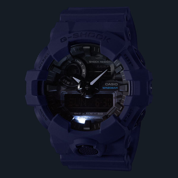 Casio G-Shock GA700CA-2 Large Blue Ana-Digi Mens Watch - Shop at Altivo.com