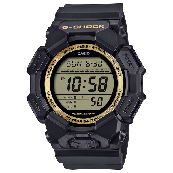 Casio G-Shock GD010GB-1A9 Gold/Black Mens Digital Watch - Shop at Altivo.com