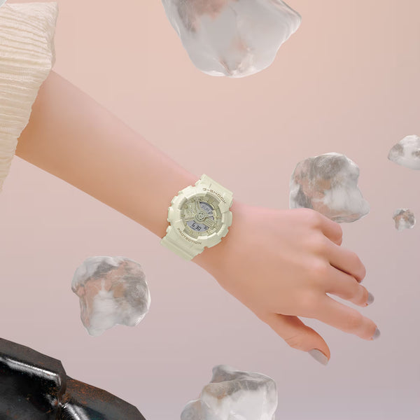 Casio G-Shock GMAS110ST-7A Womens Ana-Digi White Watch - Shop at Altivo.com