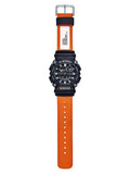 Casio G-Shock HEAVY DUTY Black/Orange Nylon Strap Mens Watch GA900C-1A4 - Shop at Altivo.com