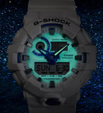 Casio G-Shock HIDDEN GLOW GA700HDS-7A White/Blue Mens Ana-Digi Watch - Shop at Altivo.com