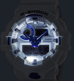 Casio G-Shock HIDDEN GLOW GA700HDS-7A White/Blue Mens Ana-Digi Watch - Shop at Altivo.com