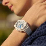 Casio G-Shock HIDDEN GLOW SERIES Ana-Digi White/Blue Mens Watch GA2100HDS-7A - Shop at Altivo.com