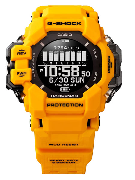 Casio G-Shock MASTER OF G LAND RANGEMAN yellow watch GPRH1000-9 - Shop at Altivo.com