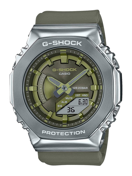 Casio G-Shock Metal-Clad Octagonal Womens Watch Green GMS2100-3A - Shop at Altivo.com