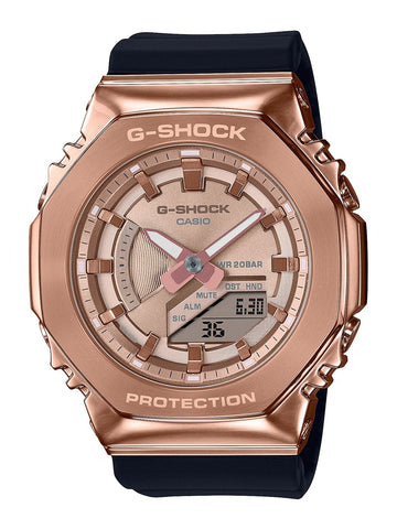 Casio G-Shock Metal-clad Octagonal Womens Watch Rose Gold GMS2100PG-1A4A - Shop at Altivo.com