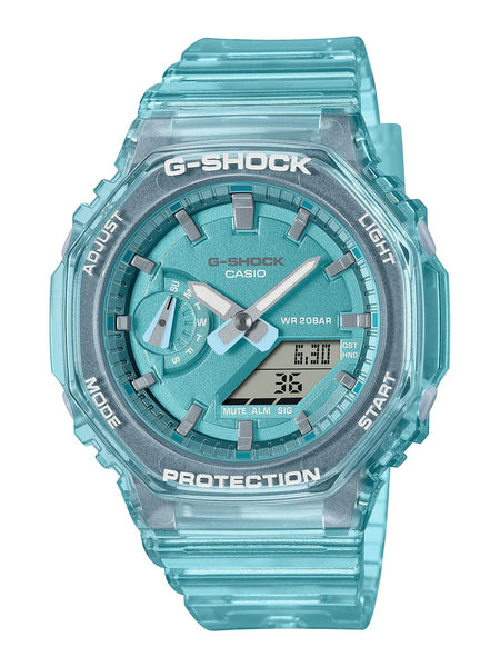 Casio G-Shock Mini CasiOak METALLIC SKELETON Womens Blue Watch GMA-S2100SK-2A - Shop at Altivo.com