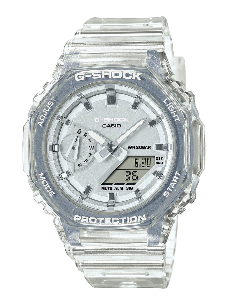 Casio G-Shock Mini CasiOak METALLIC SKELETON Womens White Watch
