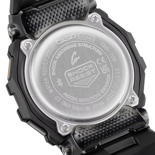 Casio G-Shock POWER TRAINER Black Mens Watch GBD200-1A1 - Shop at Altivo.com