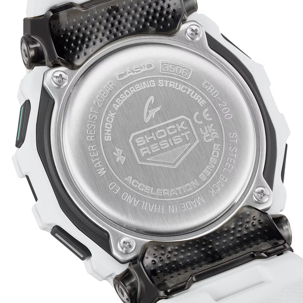 Casio G-Shock POWER TRAINER White Mens Training Watch GBD200-7 - Shop at Altivo.com
