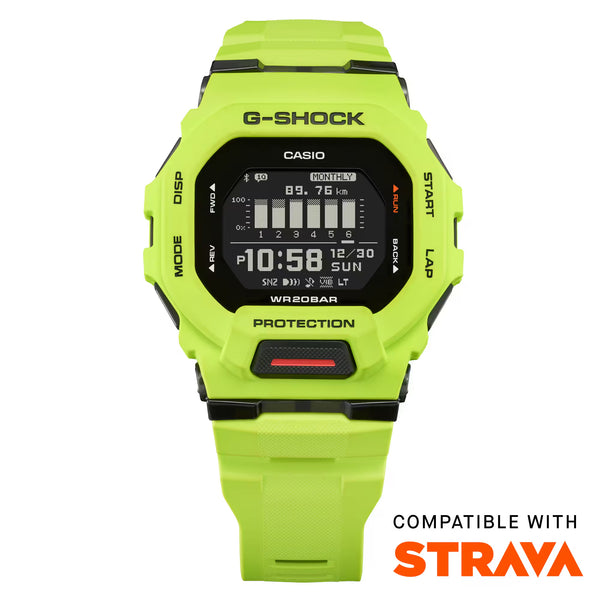 Casio G-Shock POWER TRAINER Yellow Mens Training Watch GBD200-9 - Shop at Altivo.com