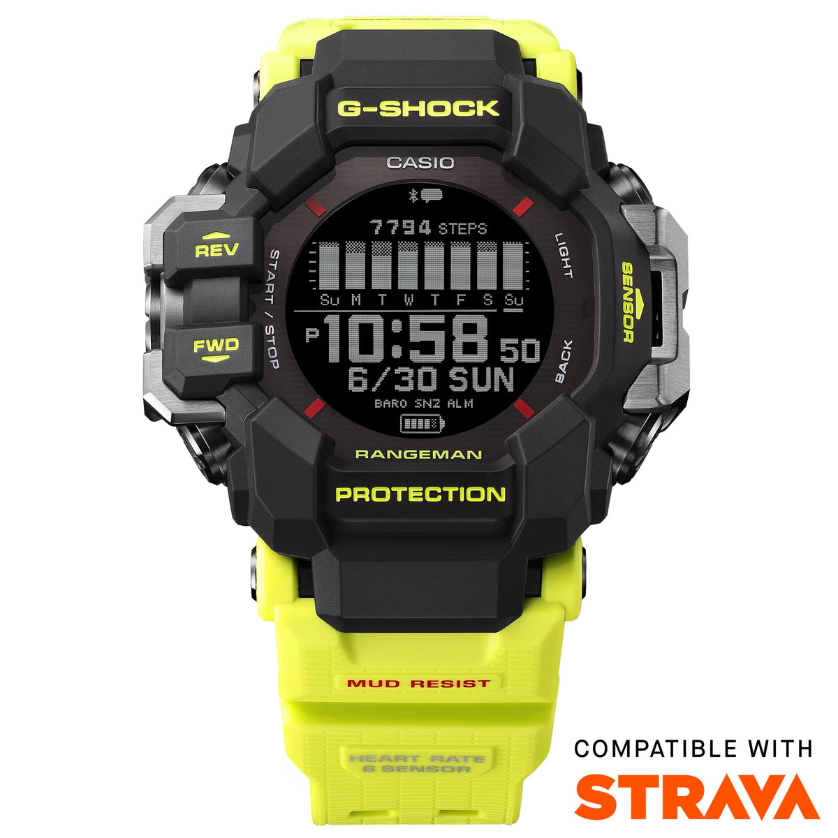 Casio G-Shock RANGEMAN RESCUE YELLOW Bluetooth Mens GPS Watch ...