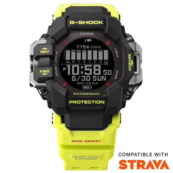 Casio G-Shock RANGEMAN RESCUE YELLOW Bluetooth Mens GPS Watch GPRH1000RY-1A9 - Shop at Altivo.com