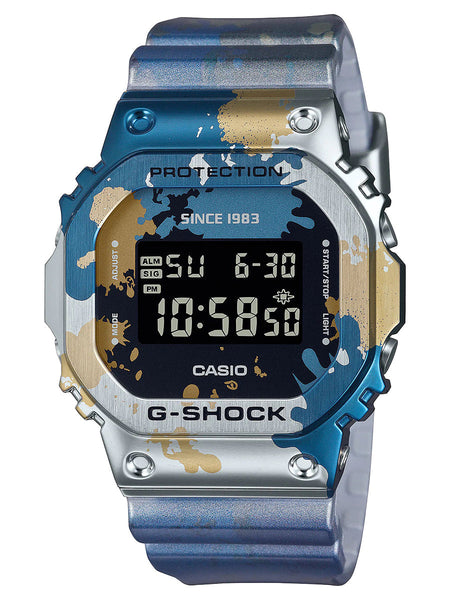 Casio G-Shock STREET SPIRIT Graffiti Blue IP Limited Edition Mens Watch GM5600SS-1 - Shop at Altivo.com