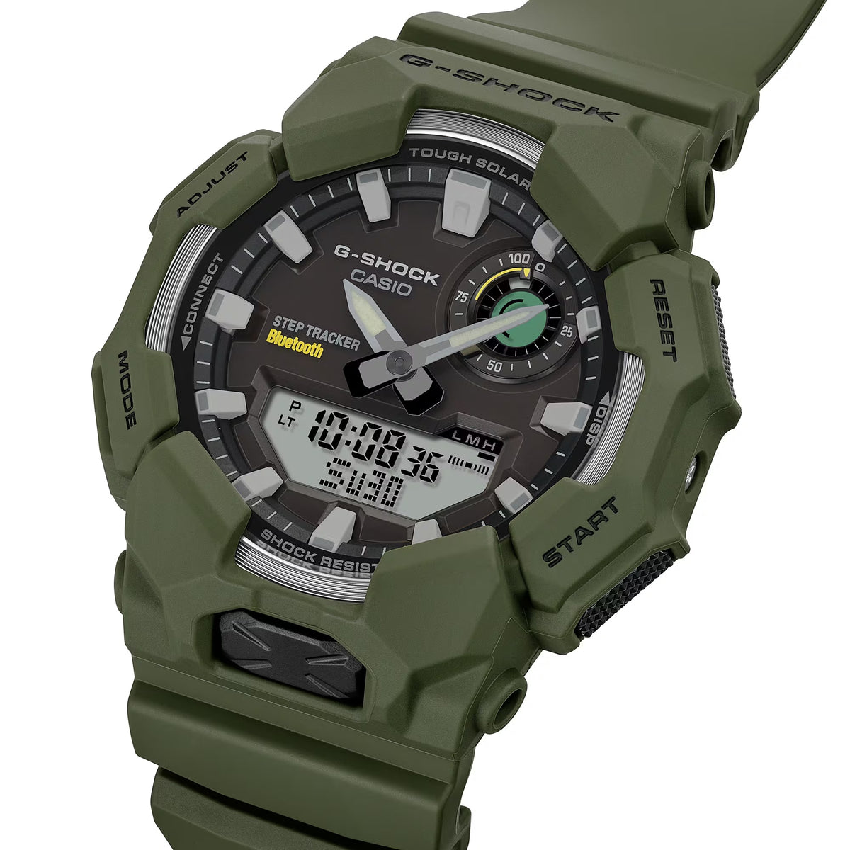 Casio G-Shock Solar Bluetooth® Bio-Resin Mens Watch Green GAB010-3A ...