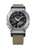 Casio G-Shock UTILITY METAL Mens Silver/Beige Analog-Digital Watch GM2100C-5A - Shop at Altivo.com