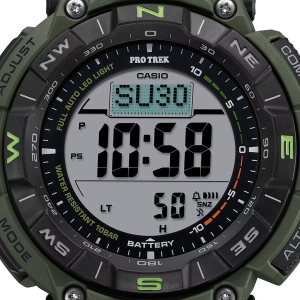 Casio PRO TREK CLIMBING CASTLON Triple Sensor Solar Mens Watch PRG340B-3 - Shop at Altivo.com