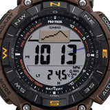 Casio PRO TREK CLIMBING COYOTE Brown Triple Sensor Solar Mens Watch PRG340L-5 - Shop at Altivo.com