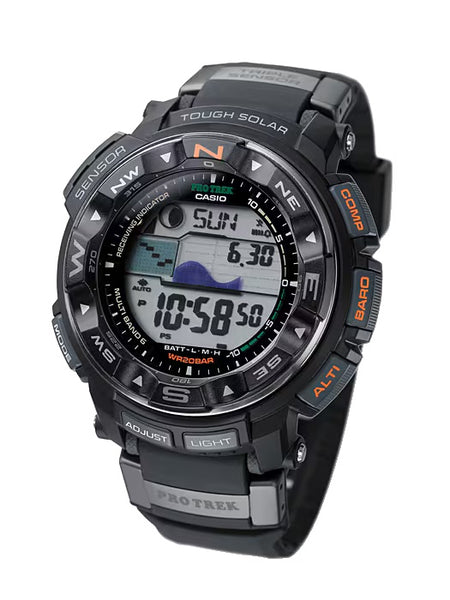 Casio PRO TREK PRW2500-1A Triple Sensor Solar Mens Watch - Shop at Altivo.com