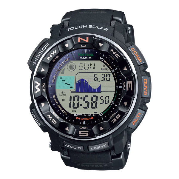 Casio PRO TREK PRW2500-1A Triple Sensor Solar Mens Watch - Shop at Altivo.com