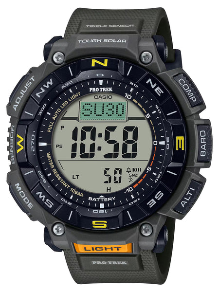 Casio PRO TREK Tough Solar Altimeter Barometer Thermometer watch PRG340-3 - Shop at Altivo.com