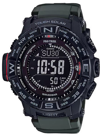 Casio PRO TREK Triple Sensor Solar Mens Outdoor Watch Black PRW3510Y-8 - Shop at Altivo.com