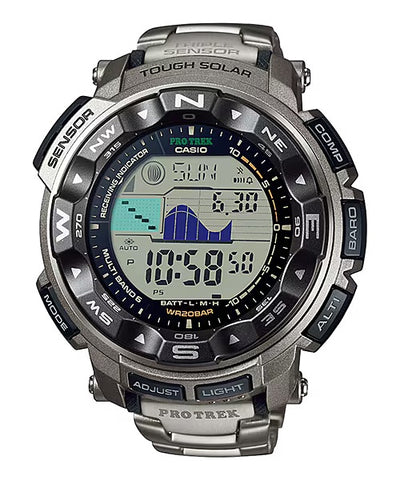 Casio ProTrek Solar Triple Sensor Mens Titanium Watch PRW2500T-7 - Shop at Altivo.com