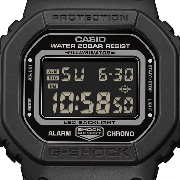 Casio G-SHOCK DW5600MNC-1 Black Cloth Band Digital Watch