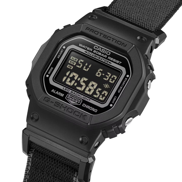 Casio G-SHOCK DW5600MNC-1 Black Cloth Band Digital Watch