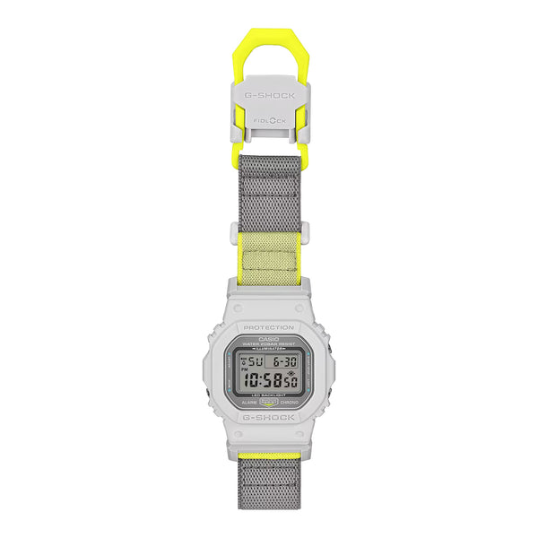 Casio G-SHOCK DW5600MNC-7A8 Grey/Yellow Cloth Band Digital Watch