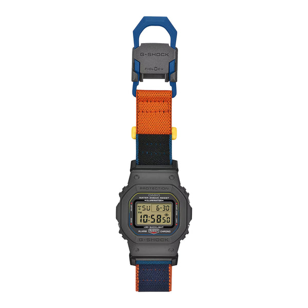 Casio G-SHOCK DW5600MNC-8A2 Grey/Multi Cloth Band Digital Watch