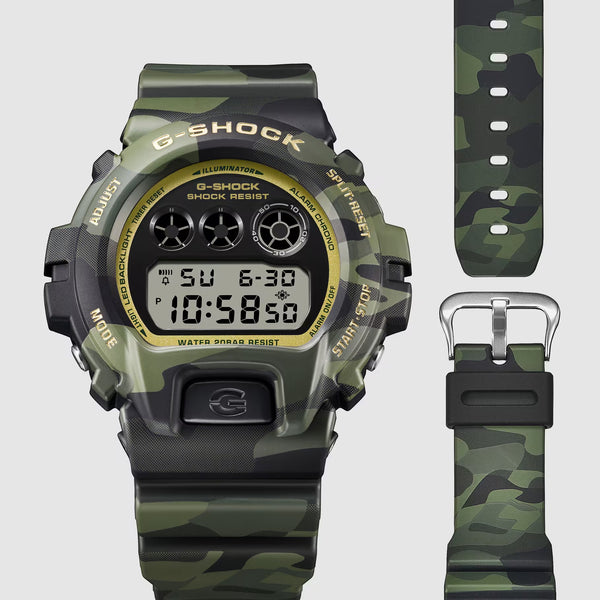 Casio G-Shock DW6900CMG-3 Green Camo Digital Mens Sports Watch