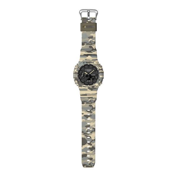 Casio G-Shock CARBON CORE Camouflage Mens Ana-Digi Watch GA2100CM-5A