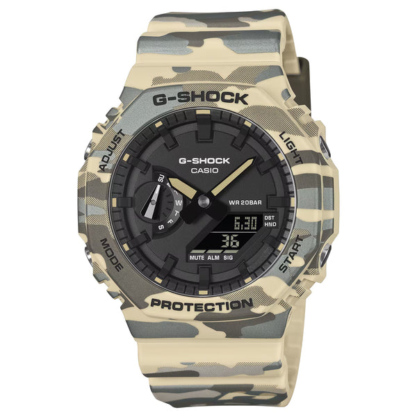 Casio G-Shock CARBON CORE Camouflage Mens Ana-Digi Watch GA2100CM-5A