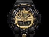 Casio G-SHOCK GA710GB-1A Black Gold Ana-Digi World Time Mens Watch