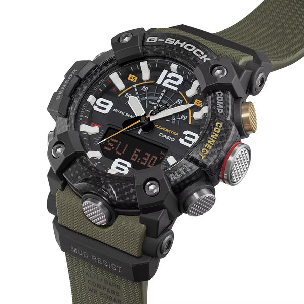 Casio G-Shock GGB100X-1A3 MUDMASTER Quad Sensor Bluetooth Mens Green Watch