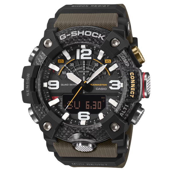 Casio G-Shock GGB100X-1A3 MUDMASTER Quad Sensor Bluetooth Mens Green Watch