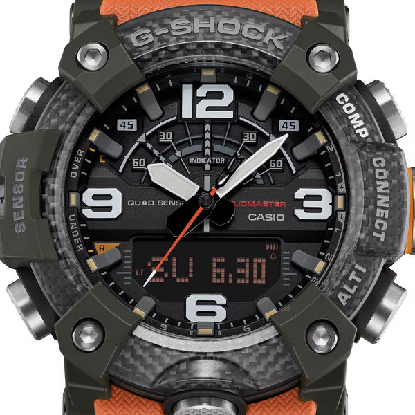 Casio G-Shock GGB100X-1A9 MUDMASTER Quad Sensor Bluetooth Mens Orange Watch