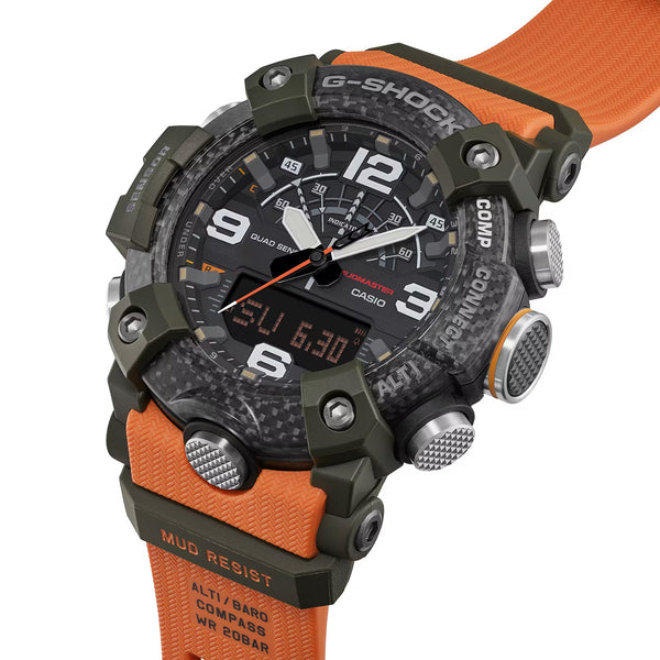 Casio G-Shock GGB100X-1A9 MUDMASTER Quad Sensor Bluetooth Mens Orange Watch
