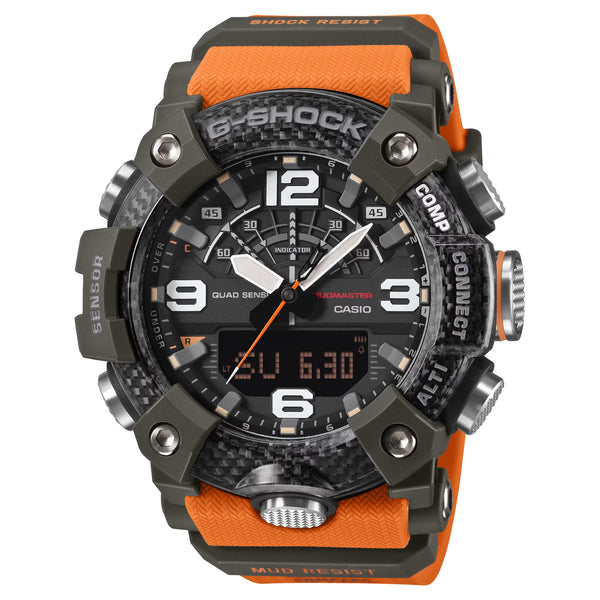 Casio G-Shock GGB100X-1A9 MUDMASTER Quad Sensor Bluetooth Mens Orange Watch