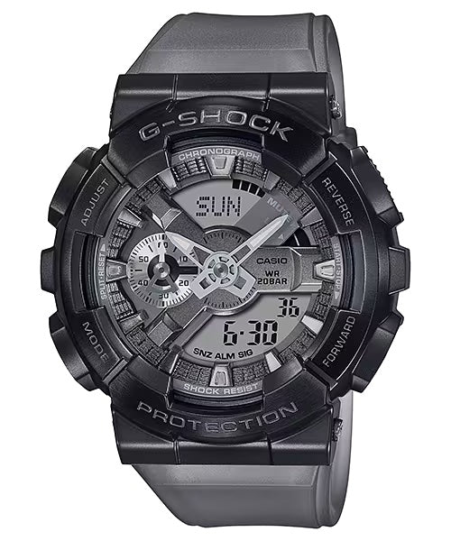 Casio G-Shock MIDNIGHT FOG Metal Covered Black Mens Watch GM110MF-1A