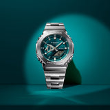 Casio G-Shock G-STEEL Turquoise Octagonal Analog-Digital Mens Watch GM2110D-3A1
