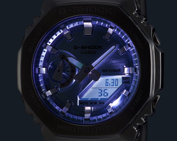Casio G-Shock G-STEEL Turquoise Octagonal Analog-Digital Mens Watch GM2110D-3A1