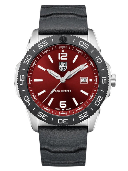 Luminox PACIFIC DIVER Sapphire Black IP Steel Red Dial Mens Watch XS.3135 - Shop at Altivo.com