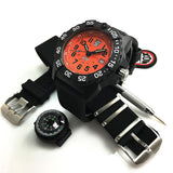 Luminox SCOTT CASSELL UVP SET Navy Seal Black/Orange Mens Watch XS.3509.SC.SET - Shop at Altivo.com