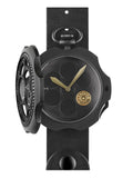 TAMBOORO Men’s watch - ONE SHOT - BLACK PVD - ZIRCONIA - TB-100-BK-ZB-BK-CP - Shop at Altivo.com