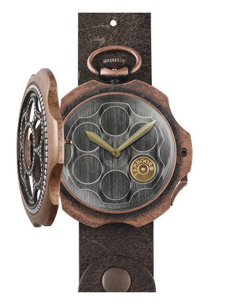 TAMBOORO Men’s watch - ONE SHOT - DIRTY BRONZE - ZIRCONIA - TB-100-BR-ZW-SL-CP - Shop at Altivo.com